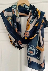 Louis Vuitton Schal Tuch Mehrfarbig Logo Seide Top Zustand 90 cm x 180 cm - Bild 1 von 11