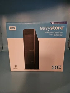 New Western Digital WD 3.5" Easy Store 20TB External HDD E4C ***SEALED*** - Afbeelding 1 van 7
