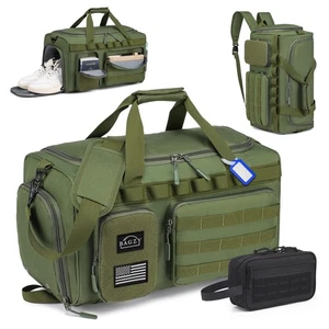 Tactical Gym Bags for Men 3 In 1 Travel Duffle Bag 40L with Shoe Compartment ... - Picture 1 of 8