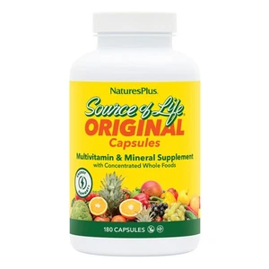 Natures Plus Source of Life - 180 Capsules - Multivitamin & Mineral Supplemen... - Picture 1 of 6