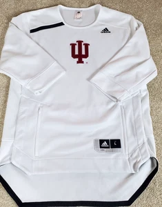 Adidas Indiana University Hoosiers Men's Pullover Sports Jersey Large 3/4 Sleeve - Picture 1 of 18