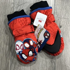 Disney Marvel Spidey Winter Insulated Snow Ski Gloves or Mittens, Ages 2-7 NEW - Picture 1 of 3