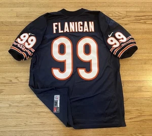 Chicago Bears Vintage 90’s Nike Pro Cut Jim Flanigan Jersey Mens 52 XXL Stitched - Picture 1 of 12
