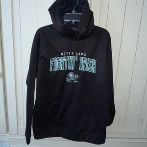 NCAA Notre Dame Embroidered Men's Hoodie Sz Large Fighting Irish Colosseum Sport - Picture 1 of 10