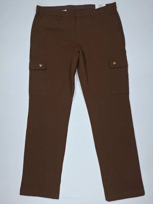 Club Room Men's 38x32 Brown Cargo Pants Classic Fit Comfort Stretch pockets - Image 1 of 4