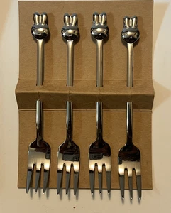 NEW Miffy Pastry Forks stainless steel - 4 pieces - Picture 1 of 5