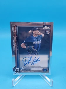 Brant Hurt 2025 Topps Chrome RC #RA-BHU Base Chrome Auto -Detroit Tigers Rookie - Picture 1 of 2