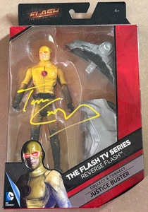 TOM CAVANAGH SIGNED REVERSE FLASH FIGURE DC COMICS MULTIIVERSE - Picture 1 of 1
