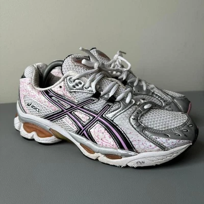 Zapatos Atléticos ASICS Gel Nimbus Rosa Floral De Colección Raros  Foto 1 de 4