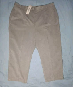 Alfred Dunner Woman Corduroy Pants Slip On 22W Proportioned Short Grey NWT - Bild 1 von 15