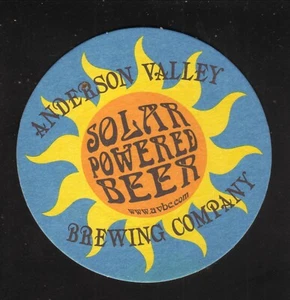 Anderson Valley Brewing--Solar Powered Beer Coaster--Boonville, California - Picture 1 of 1