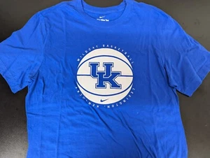 Men's Nike Kentucky Wildcats Basketball University Solid T-Shirt Blue M - New - Picture 1 of 4