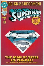 Superman: The Man of Steel #22 (DC, 1993) – Collector’s Edition – Poster – NM-