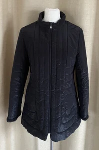 Gil Bret Jacke Steppjacke schwarz mit echt Pelzbesatz Größe 42 - Bild 1 von 6