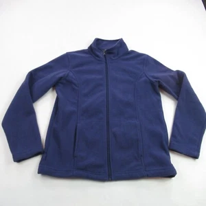 Cabelas Jacket Womens Medium Blue Long Sleeve Full Zip Outdoors Hooded Pockets - Picture 1 of 10