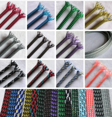 PP Cotton + PET Nylon Braided Sleeve Tube 4-12 mm Width Car Audio Cable Sleeving