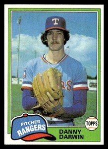 1981 Topps #22 Danny Darwin Texas Rangers Baseball card