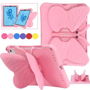 Butterfly Kids Case for iPad 10th 9th 8th 7th Gen Mini Air Shockproof Case Cover - Picture 1 of 46