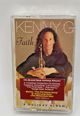Faith A Holiday Album by Kenny G Cassette Tape 1999 Arista New Sealed Foto 1 de 4