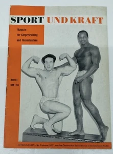Original 1950s Sport und Kraft German Bodybuilding Magazine # 15 Collectors item - Imagen 1 de 3