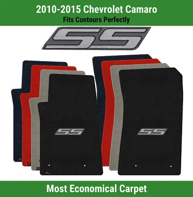 Lloyd Velourtex Front Carpet Mats for '10-15 Chevrolet Camaro w/SS Graphite Logo - Image 1 of 4