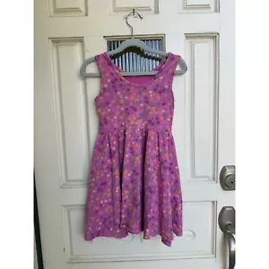 Abito in maglia stampa floreale collezione Tea vestito casual gioco rosa viola taglia 6 - Foto 1 di 5