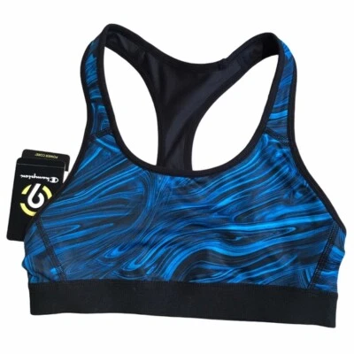 Champion C9 Sports Bra Reversible Power Core Activewear Blue Black XS - Image 1 of 4