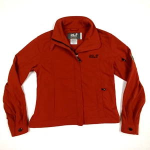 Jack Wolfskin Womens Jacket Size M Dark Orange Polyamide TRAVEL Trekking Hiking - Picture 1 of 11