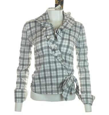 New Women's Unique Boutique Stretch Shirt Blouse Rare Vintage RRP£65 Size 1 UK8 - Image 1 of 4