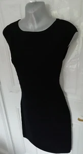 Roman Damengröße 12 schwarz gerippt dehnbar figurbetont Etuikleid sehr guter Zustand - Bild 1 von 6