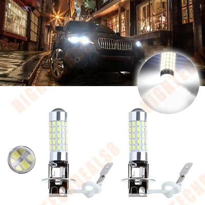 For 2PC H3 40W Led Xenon White 6000k Exterior Light Fog Light Bulb Replacement - Image 1 of 4