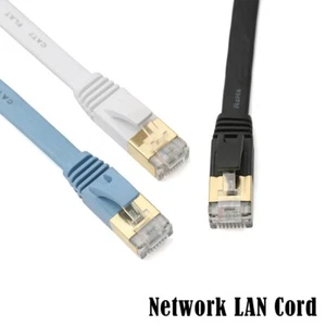 Cable Ethernet plano CAT6 RJ45 cable LAN redes cable de conexión Ethernet lote de plomo - Imagen 1 de 8