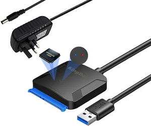KingData USB 3 zu SATA Konvertierungskabel für 2,5 3,5 Zoll SSD HDD Festplatte Adapter - Bild 1 von 6