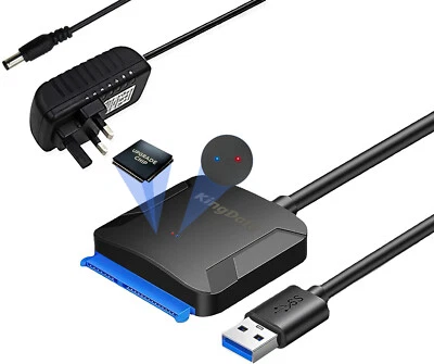 KingData cavo di conversione USB 3 TO SATA per adattatore disco rigido HDD SSD 2,5 3,5 pollici