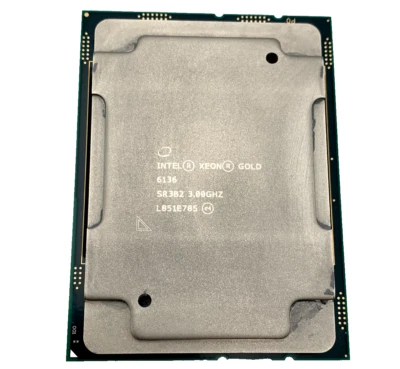 Intel Xeon Gold Model 6136 3GHz Processor - Image 1 of 3