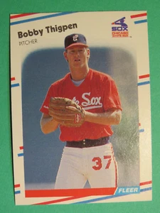 Baseball TRADING CARD - 1988 FLEER  #410 Bobby THIGPEN, Pitcher, White Sox - Picture 1 of 2