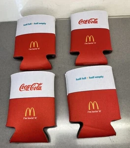 McDonald’s Coke Coca Cola Can Bottle Cozy Insulator (4) 2015 Advertising - Picture 1 of 6