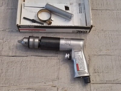 INGERSOLL RAND SUPER DUTY REVERSIBLE PNEUMATIC DRILL 1/2 INCH 7803 new in box - Image 1 of 4