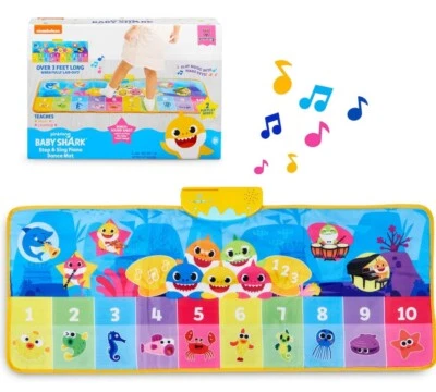 Baby Shark Dance Mat Step & Sing Piano Play Learn Music Nickelodeon  - Image 1 of 4