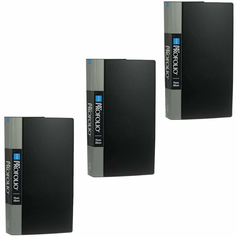 3 张 Itoya 艺术作品集相册可容纳 360 4 x 6 = 1080 张照片每页可容纳 3 张 — 第 1/2 张图片