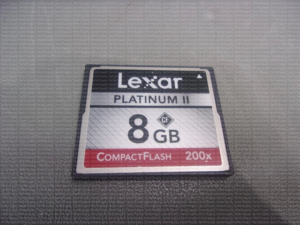 508-52069 LEXAR PLATINUM 2 COMPACT FLASH 8 GB - Image 1 of 1