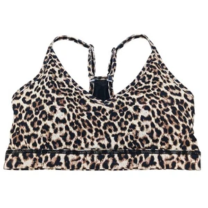 Zyia Active Sports Bra Womens Small Leopard Brilliant Mesh Racerback Mesh Back - Picture 1 of 7