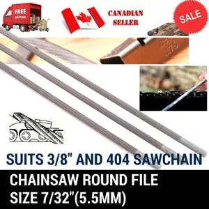 12 PC CHAINSAW CHAIN SHARPENING ROUND FILE 7/32" DIAMETER REPLACE OREGON 70502 - Bild 1 von 3