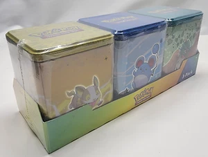 Pokemon TCG Costco impilabile 3 lattine cieli in evoluzione attacco fusione stelle brillanti - Foto 1 di 14