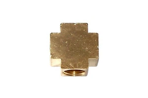 Brass 4-Way Manifold - 4 x 1/4" F NPT Thread - Foto 1 di 1