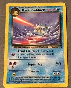 2000 Pokemon Team Rocket Unlimited Dark Golduck #37 LP - Bild 1 von 2