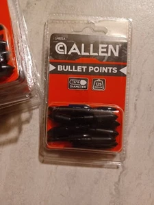4 PACK Allen Bullet Points 125 Grain 5/16 Diameter Arrow Heads Archery Field X4 - Picture 1 of 3