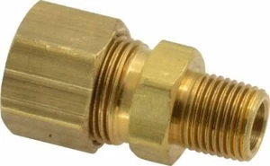 PARKER 68C-6-6 Brass Compression X Male Pipe Anderson Metals 68-0606 - Picture 1 of 1
