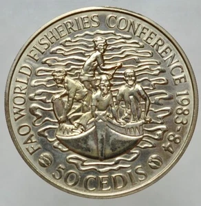 GHANA - 50 CEDIS 1983-84 FAO - Picture 1 of 2