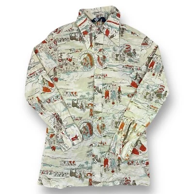 VTG 70s Levis Western Button Down Shirt Men’s Small USA Made Rockabilly Aztec - Image 1 of 4